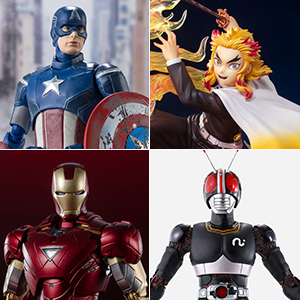 TOPICS [Released on April 29th at general stores] A total of 5 new products: 3 the Avengers, MASKED RIDER BLACK, and KYOJURO RENGOKU!
