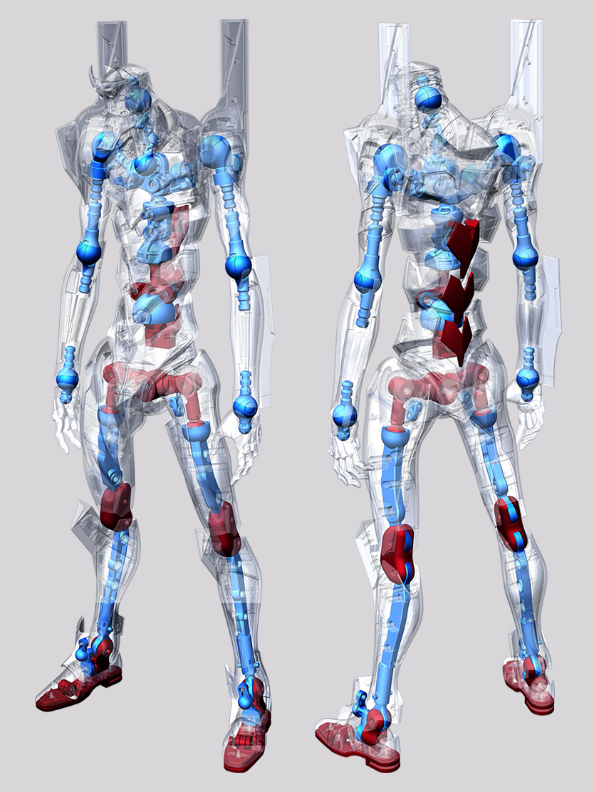 DYNACTION Figure Evangelion General-purpose Humanoid Battle Weapon Android Evangelion Unit 2