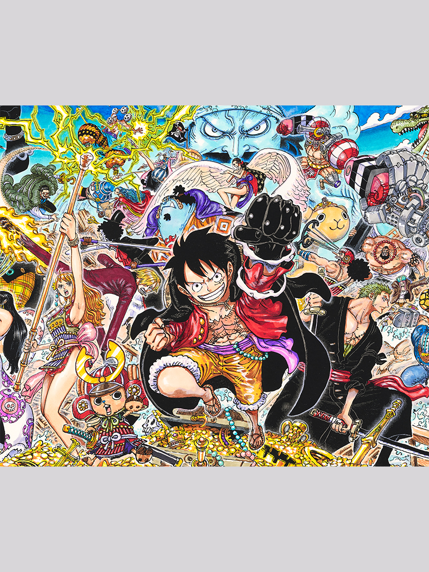 FiguartsZERO Figure One Piece MONKEY. D. LUFFY -WT100 Commemorative Eiichiro Oda Illustration "DAIKAIZOKU HYAKKEI"-