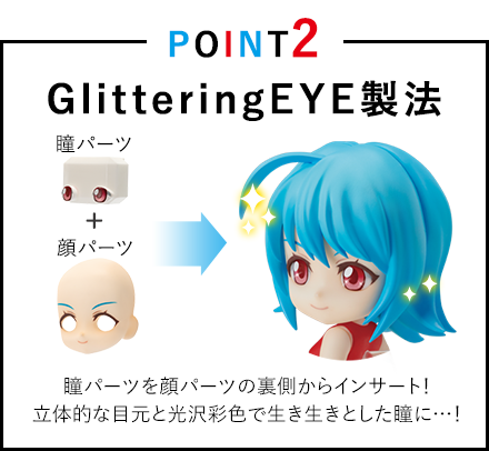Point2 Glittering EYE manufacturing method