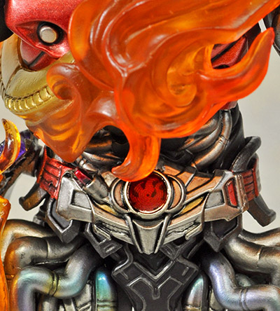 Boldly rendition of when the tire Kou Khan in Shifutoka of "Max flare", a figure wearing a flame.